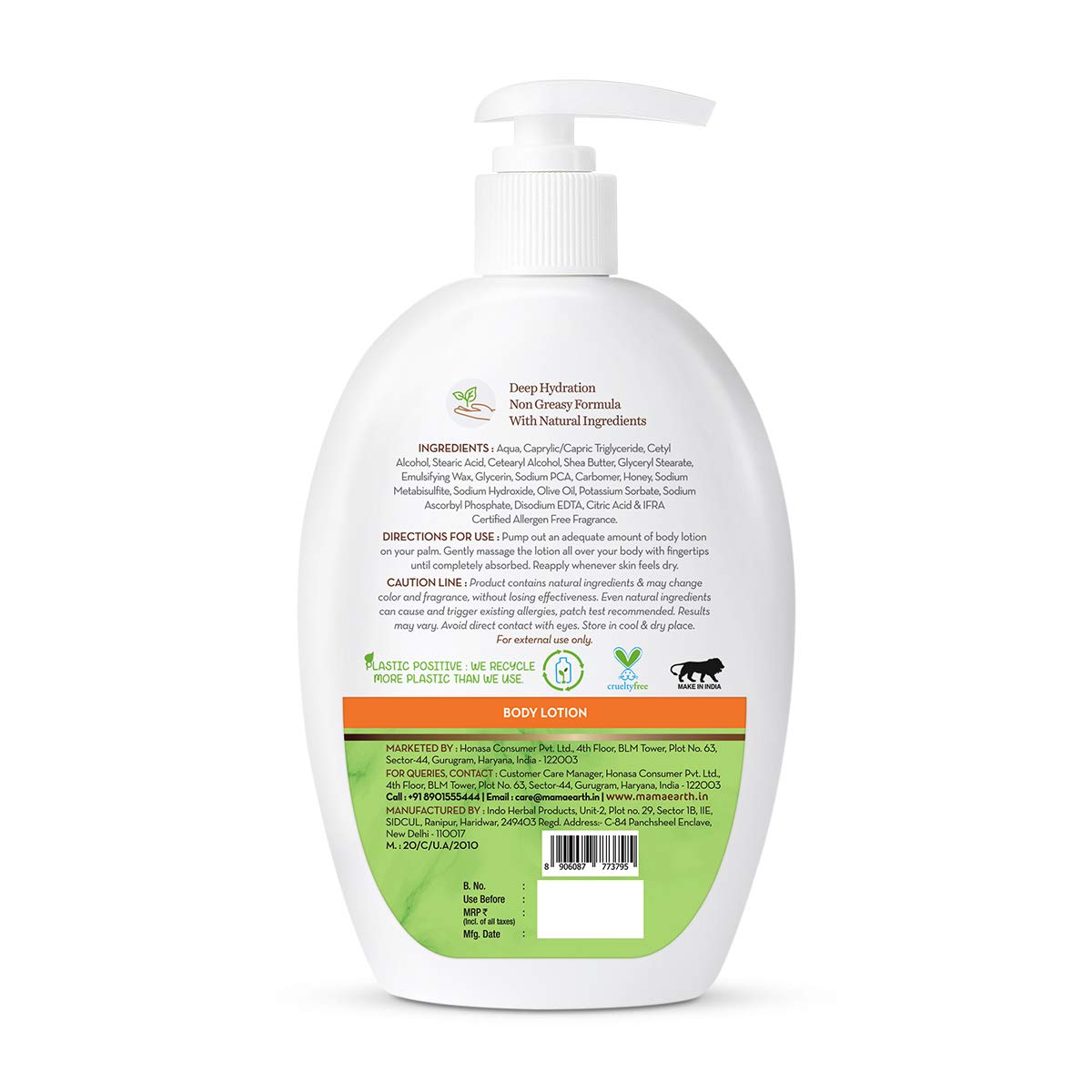 Mamaearth Vitamin C Body Lotion 400 ml | With Vitamin C & Honey | Deep Hydration | For Radiant Skin | Non Greasy Formula | For All Skin Type, Pack of 1 Mamaearth Vitamin C Body Lotion 400 ml | With Vitamin C & Honey | Deep Hydration | For Radiant Skin | Non Greasy Formula | For All Skin Type, Pack of 1