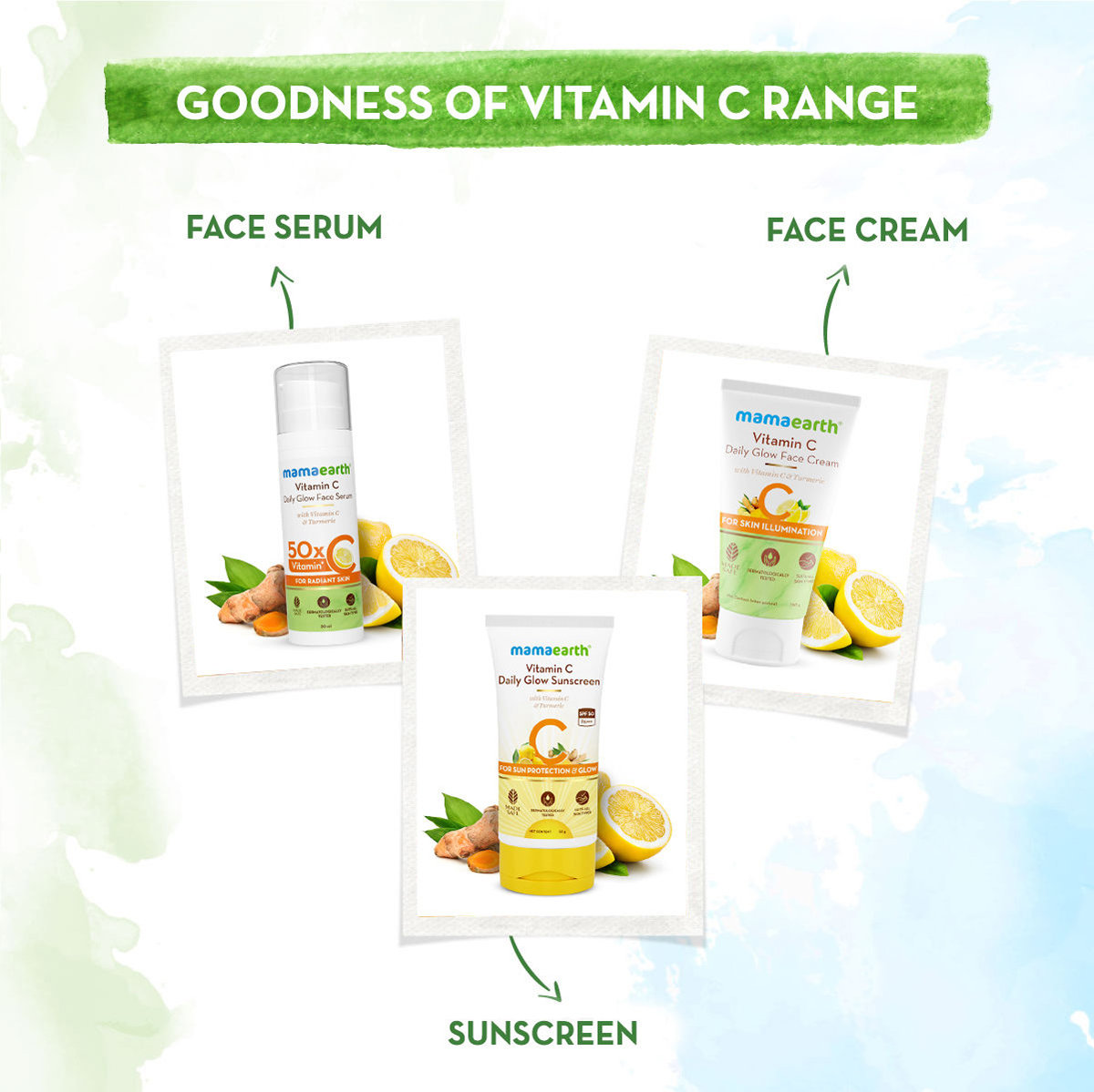 Mamaearth Vitamin C Daily Glow Sunscreen, 50 gm, Pack of 1 Mamaearth Vitamin C Daily Glow Sunscreen, 50 gm, Pack of 1