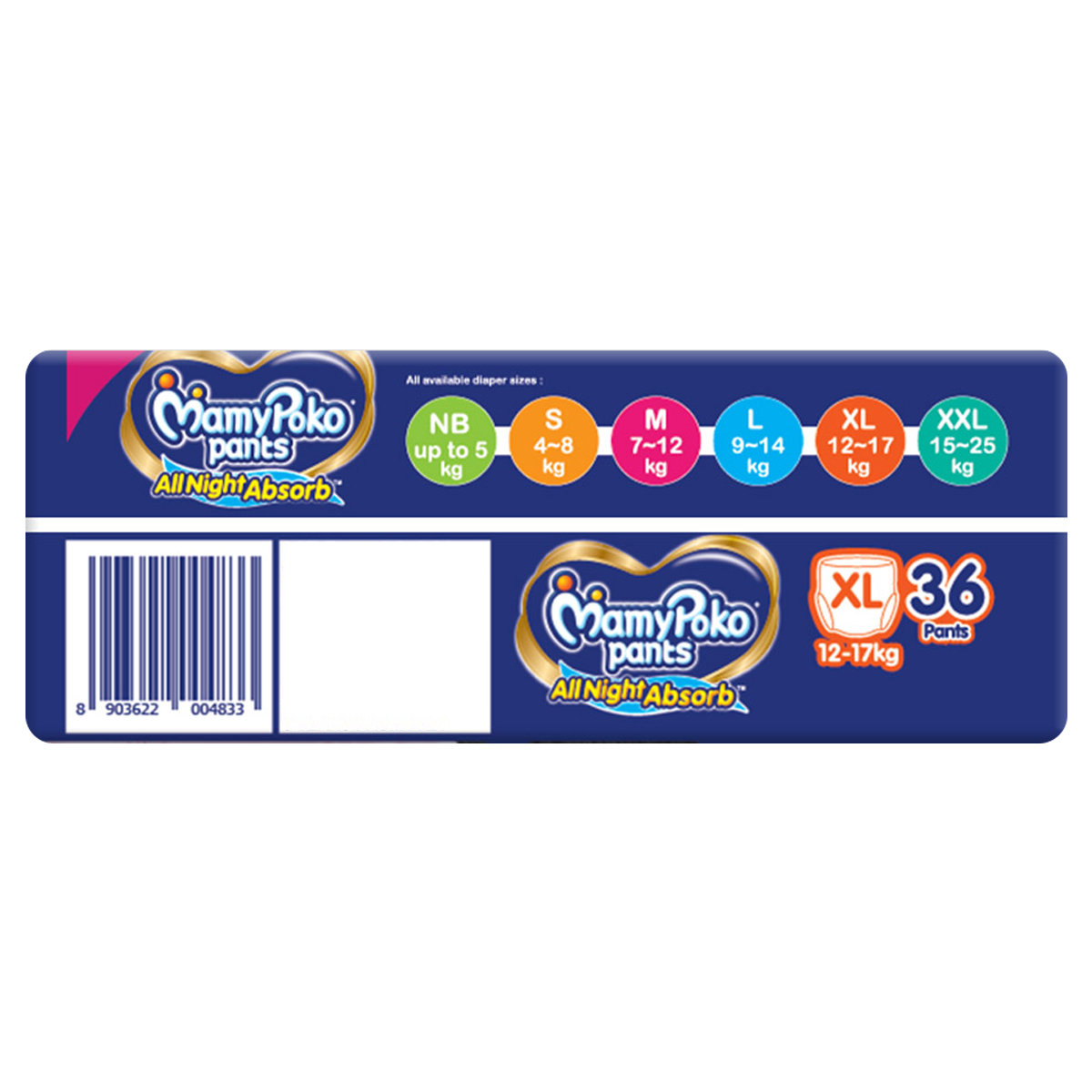 MamyPoko All Night Absorb Diapers Pants XL, 36 Count, Pack of 1 MamyPoko All Night Absorb Diapers Pants XL, 36 Count, Pack of 1