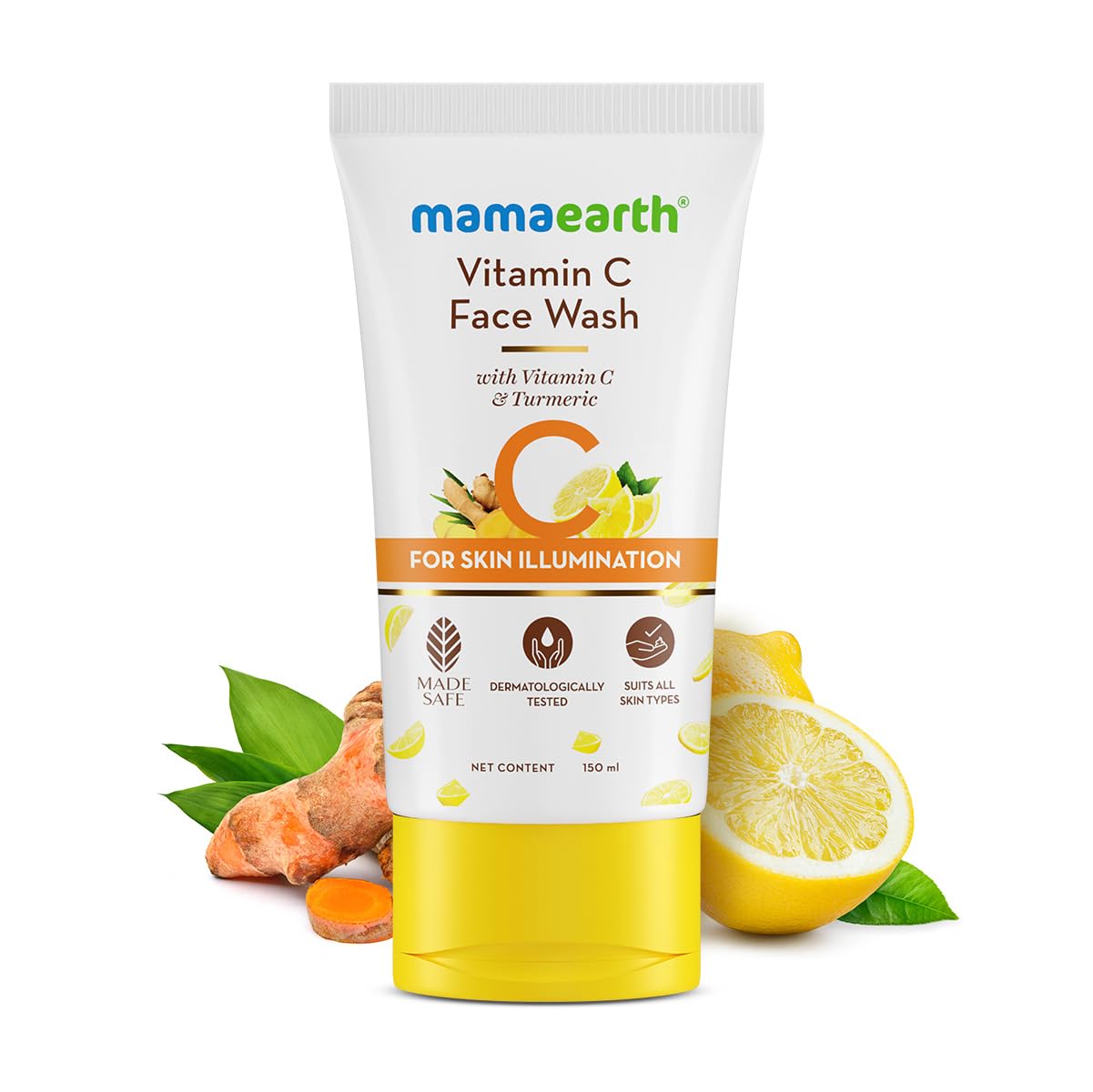 Mamaearth Vitamin C Face Wash with Vitamin C & Turmeric, 150 ml, Pack of 1 Mamaearth Vitamin C Face Wash with Vitamin C & Turmeric, 150 ml, Pack of 1