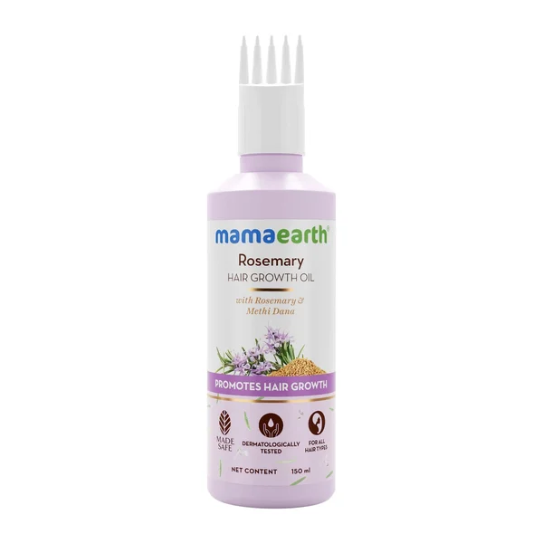 Mamaearth Rosemary Hair Growth Oil with Rosemary & Methi Dana for Promoting Hair Growth, 150 ml