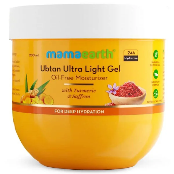 Mamaearth Ubtan Ultralight Gel Moisturizer, 200 ml