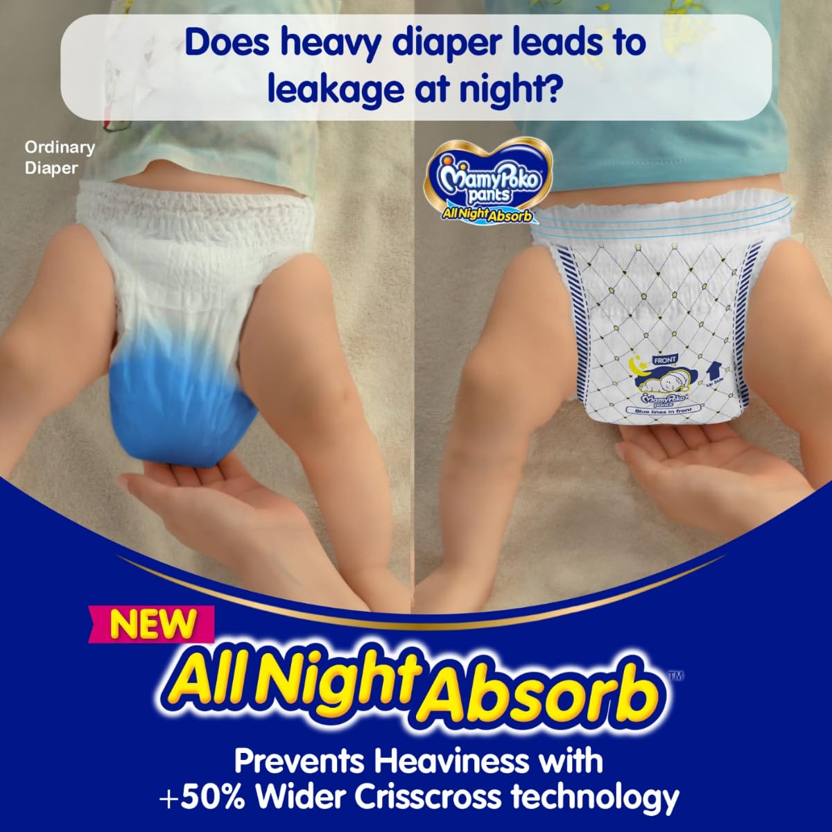 MamyPoko All Night Absorb Diaper Pants XXL, 26 Count, Pack of 1 MamyPoko All Night Absorb Diaper Pants XXL, 26 Count, Pack of 1