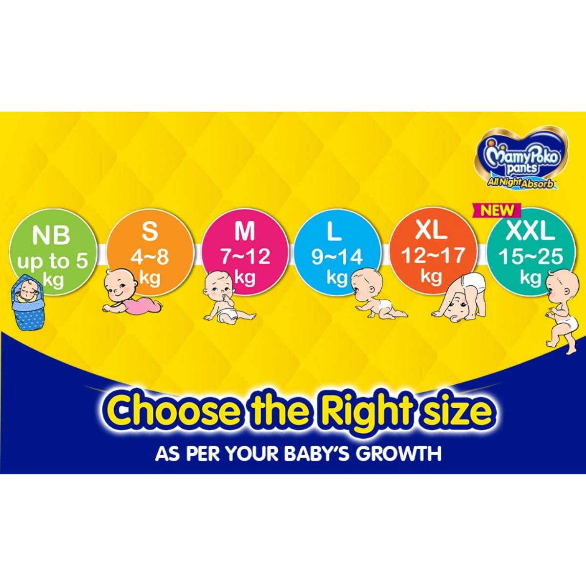 MamyPoko All Night Absorb Diaper Pants XXL, 26 Count, Pack of 1 MamyPoko All Night Absorb Diaper Pants XXL, 26 Count, Pack of 1