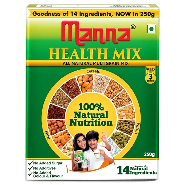 Manna Health Mix, 250 gm, Pack of 1