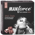 Manforce 342 Dots Xotic Chocolate Flavour Condoms, 3 Count
