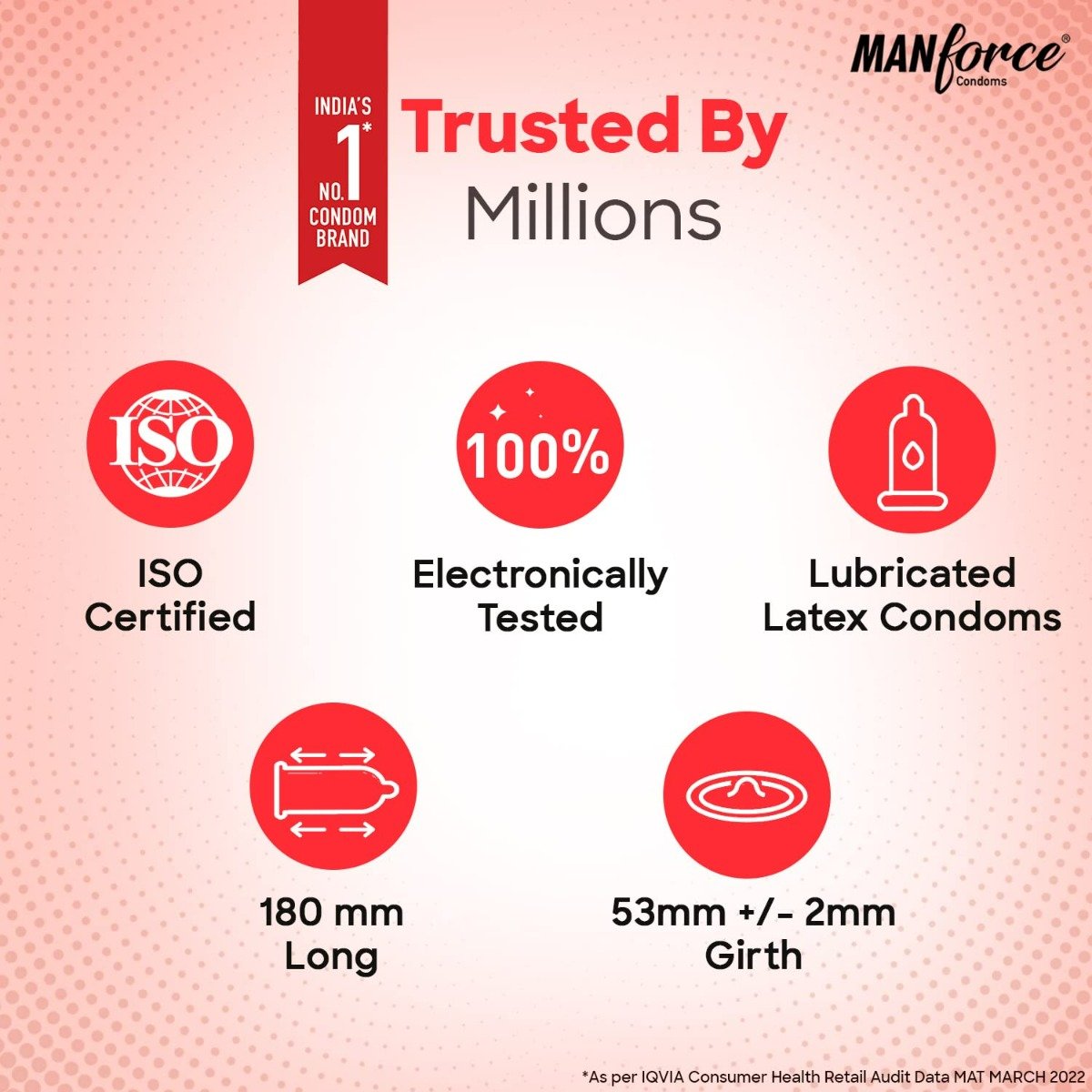 Manforce 1500 Dots Xotic Strawberry Flavour Condoms, 10 Count, Pack of 1 Manforce 1500 Dots Xotic Strawberry Flavour Condoms, 10 Count, Pack of 1