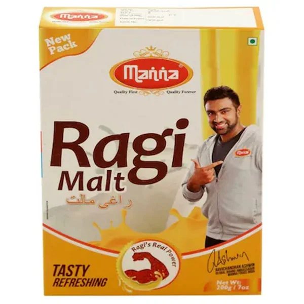 Manna Ragi Malt Powder, 200 gm, Pack of 1