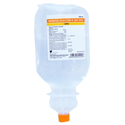 Mannitol 20%W/V Inj 100Ml (Otsuka), Pack of 1