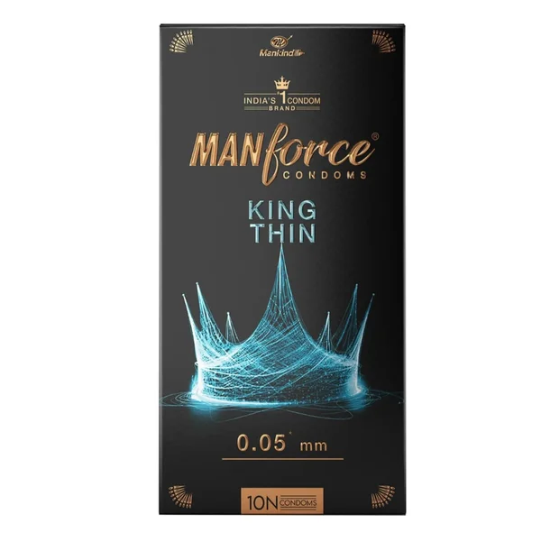 Manforce King Thin Premium Condoms, 10 Count
