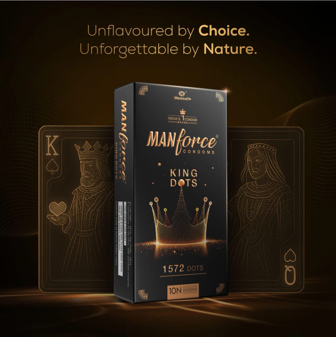 Manforce King Dots Premium Condoms, 10 Count, Pack of 1 Manforce King Dots Premium Condoms, 10 Count, Pack of 1