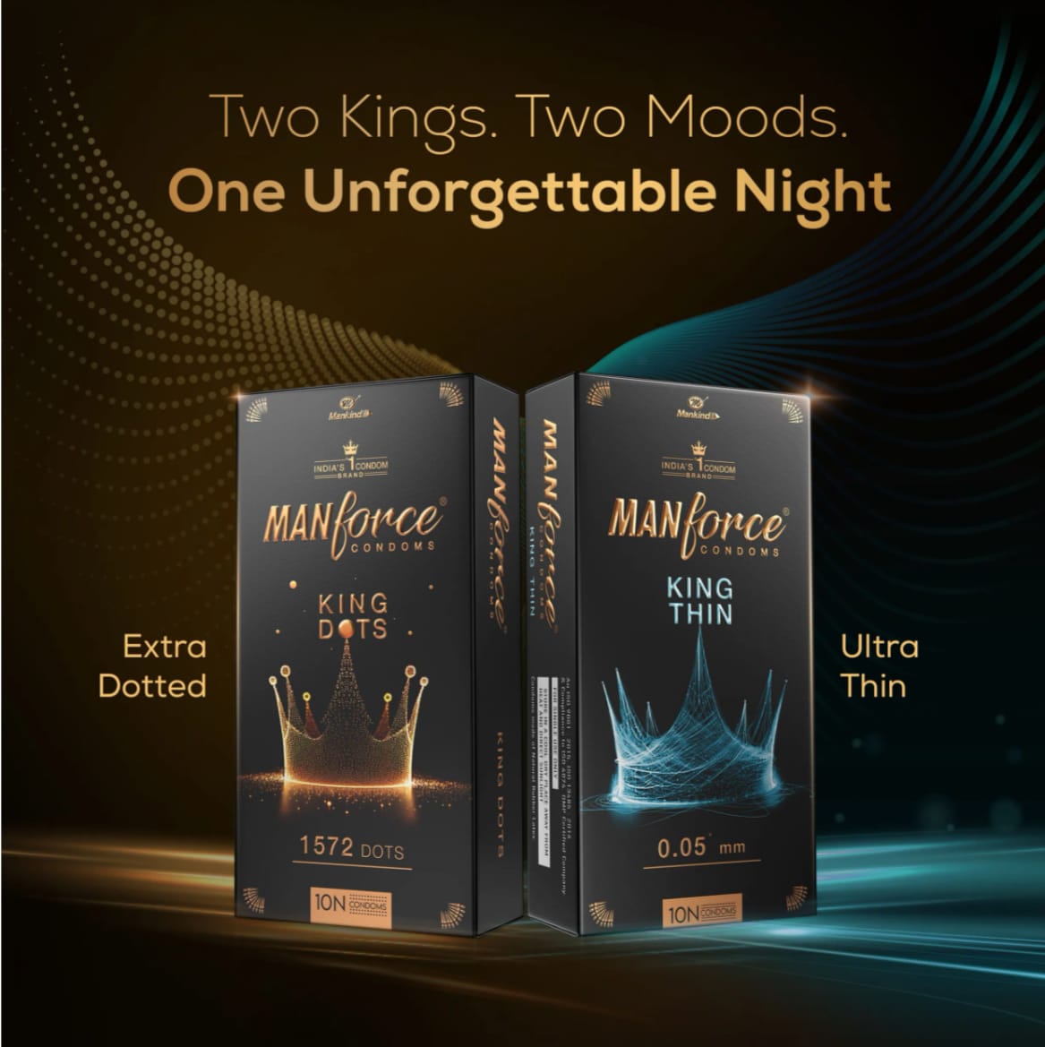 Manforce King Dots Premium Condoms, 10 Count, Pack of 1 Manforce King Dots Premium Condoms, 10 Count, Pack of 1