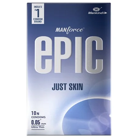 Manforce Epic Just Skin Condoms, 10 Count