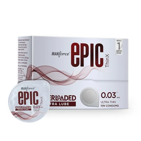 Manforce Epic Thinx Overloaded Condoms, 10 Count