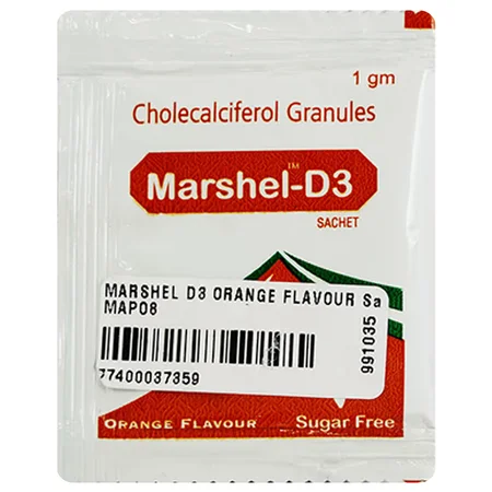 Marshel-D3 Sugar Free Orange Flavour Sachet 1 gm
