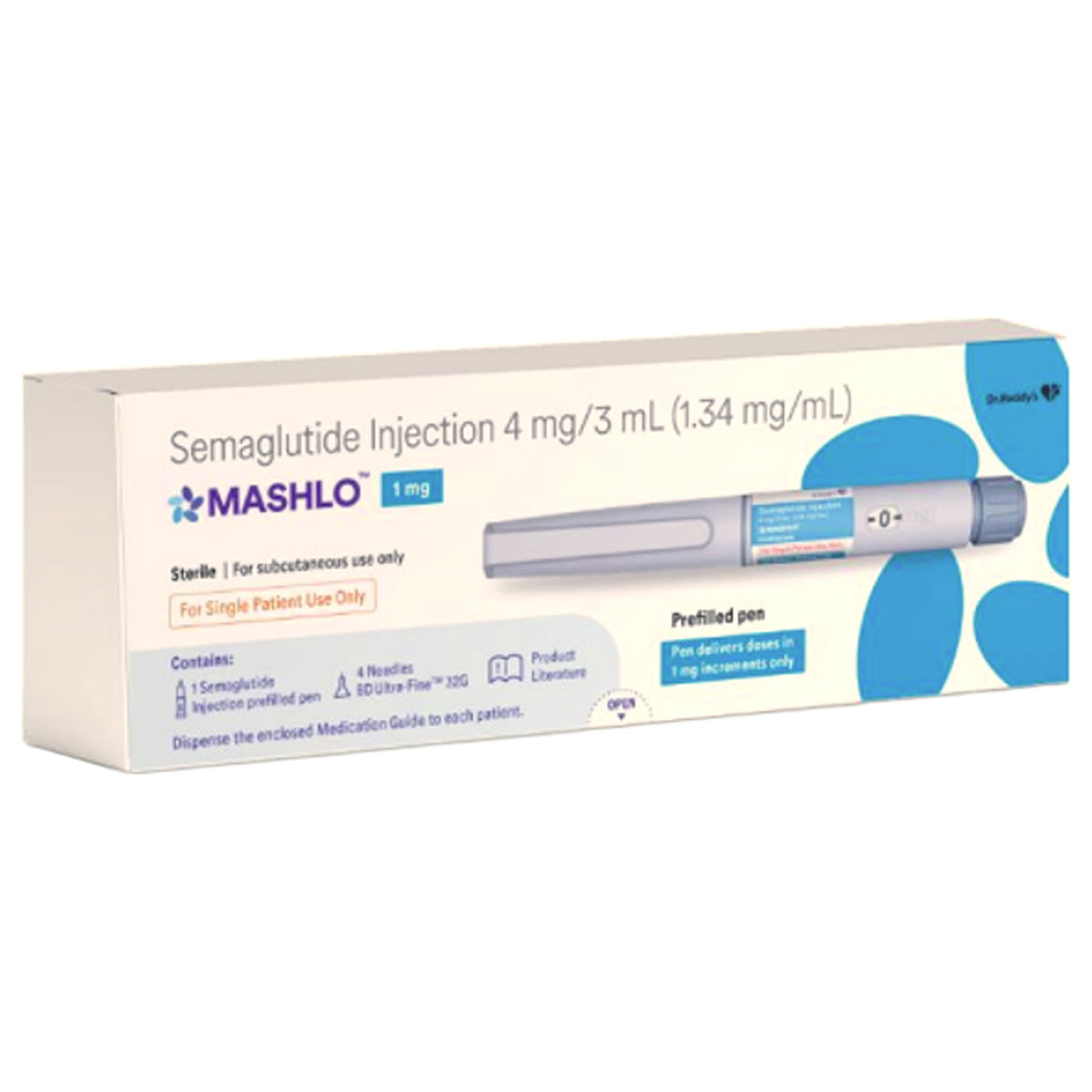 Mashlo 1 mg Prefilled Pen Injection 1's Mashlo 1 mg Prefilled Pen Injection 1's