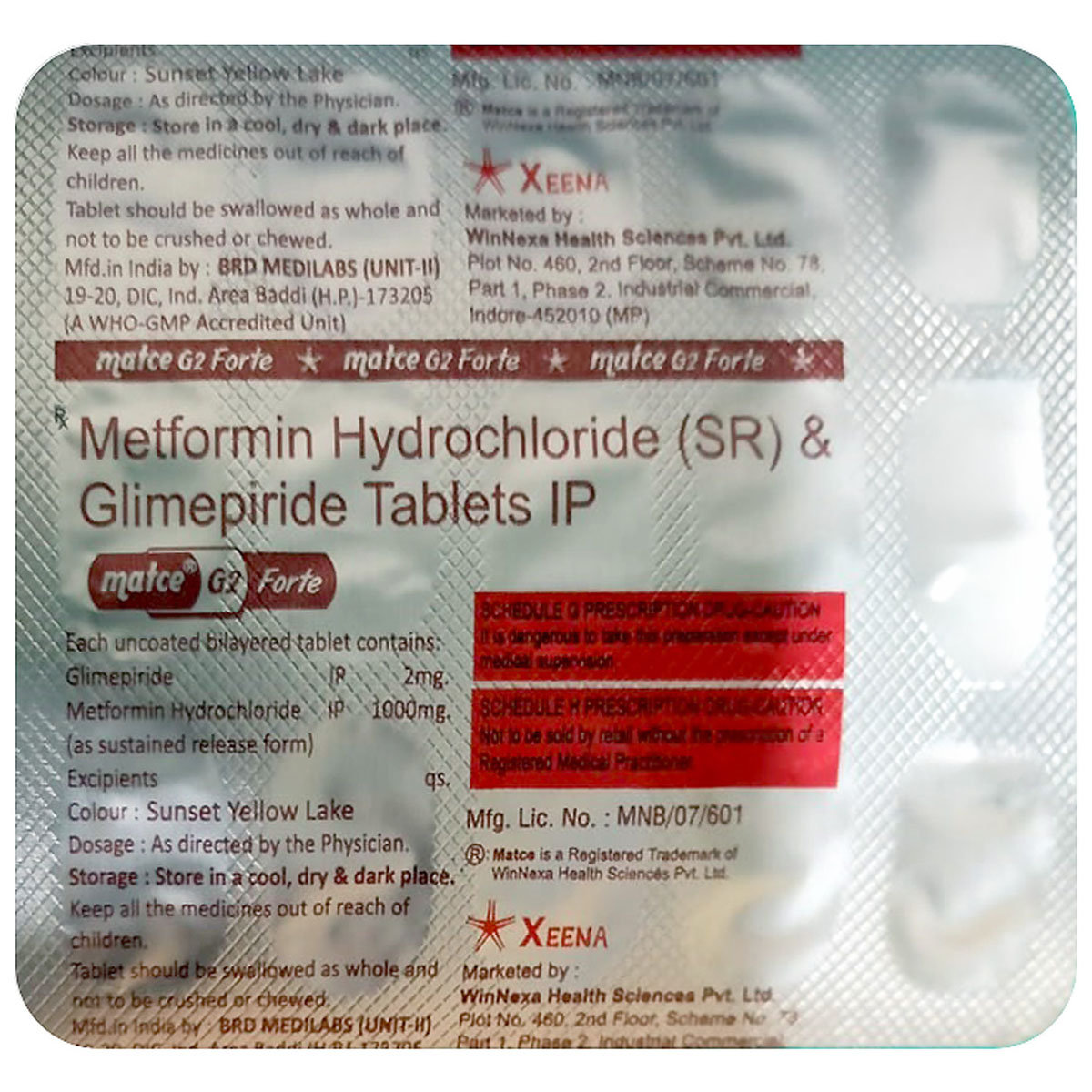 Matce G2 Forte Tablet 15's, Pack of 15 Matce G2 Forte Tablet 15's, Pack of 15