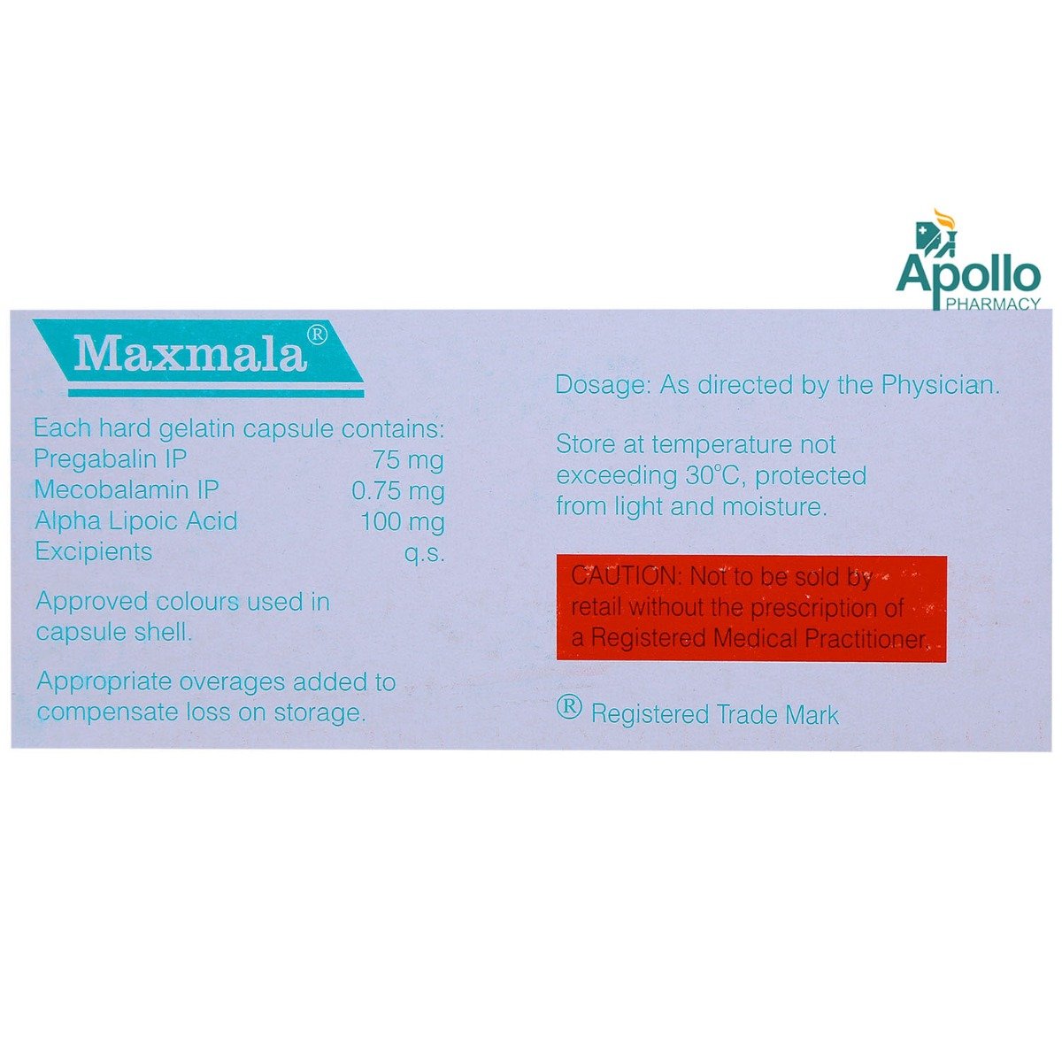 Maxmala Capsule 10's, Pack of 10 Maxmala Capsule 10's, Pack of 10