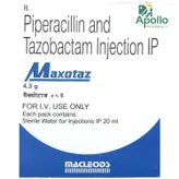 Maxotaz 4.5 gm Injection 1's, Pack of 1 Injection