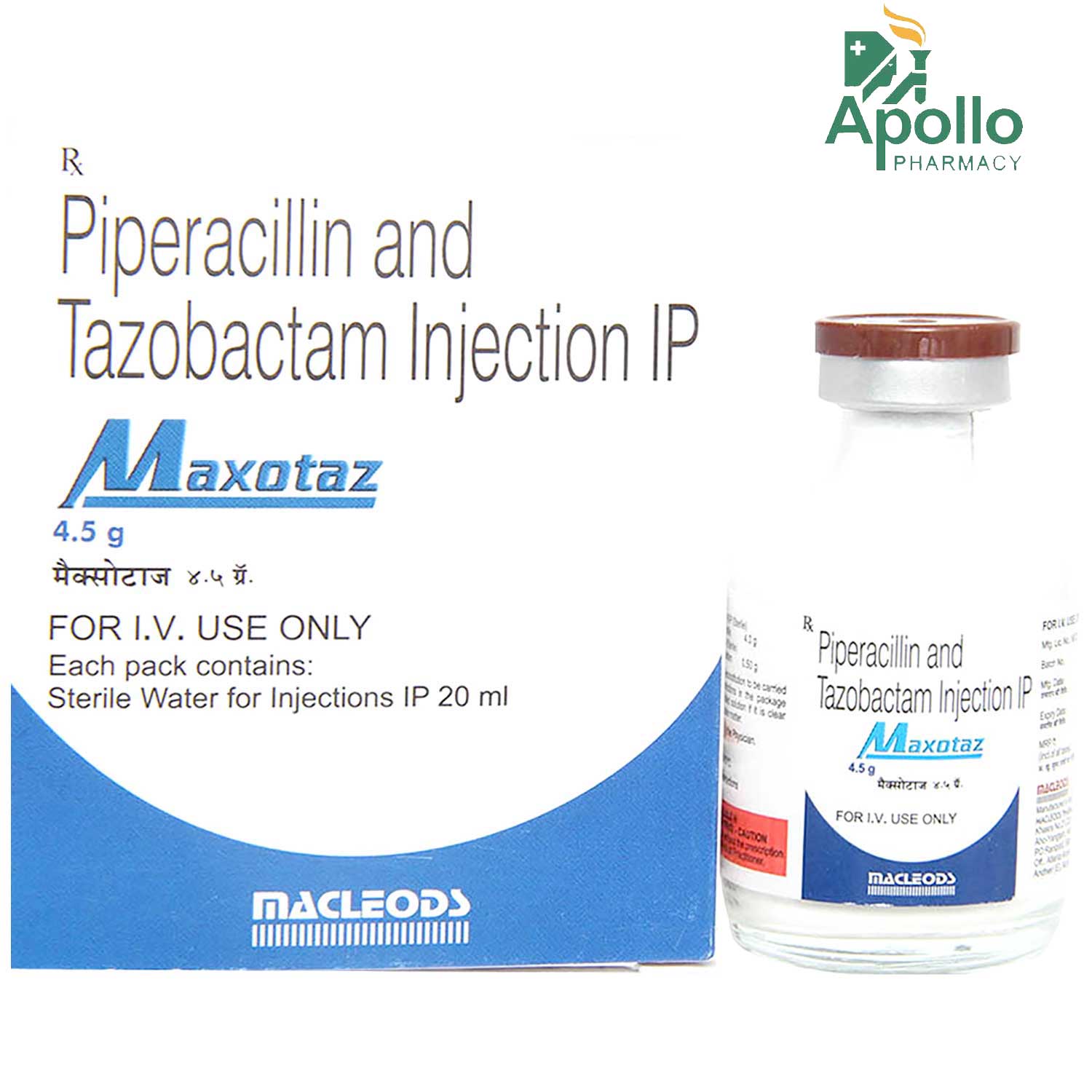Maxotaz 4.5 gm Injection 1's, Pack of 1 Injection Maxotaz 4.5 gm Injection 1's, Pack of 1 Injection