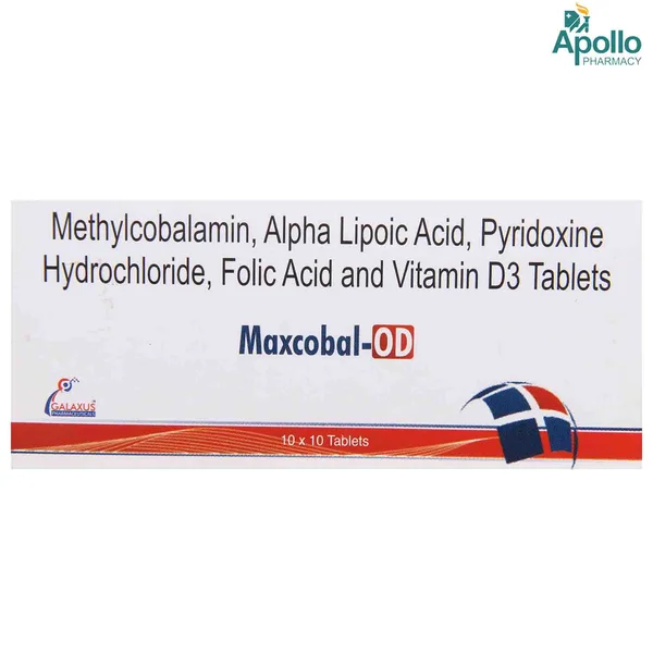 Maxcobal-OD Tablet 10's