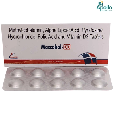 Maxcobal-OD Tablet 10's, Pack of 10