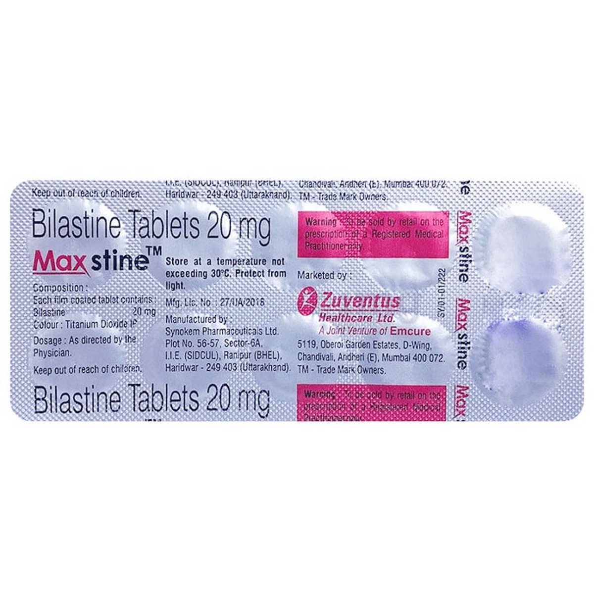 Maxstine Tablet 10's, Pack of 10 TABLETS Maxstine Tablet 10's, Pack of 10 TABLETS
