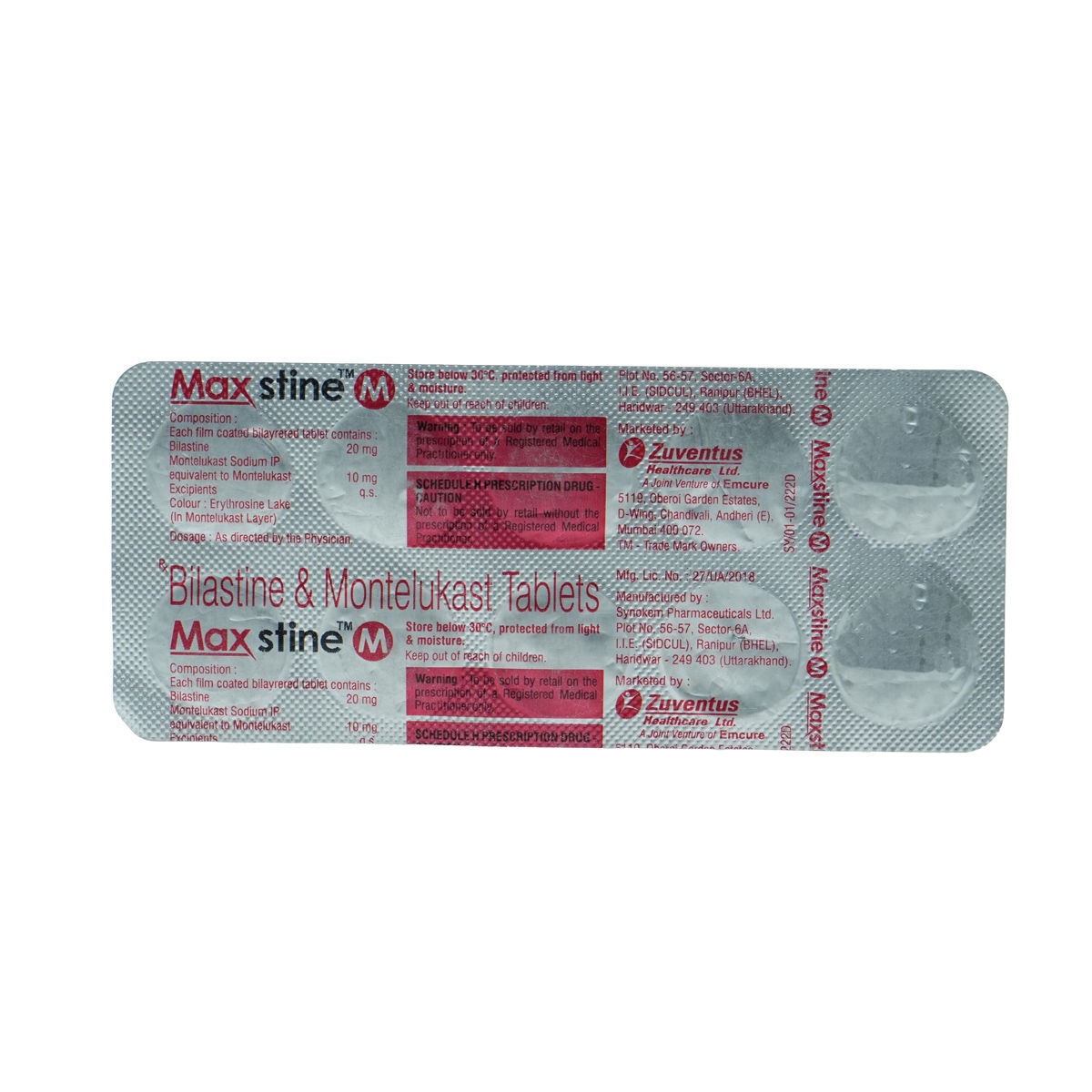 Maxstine M Tablet 10's Maxstine M Tablet 10's