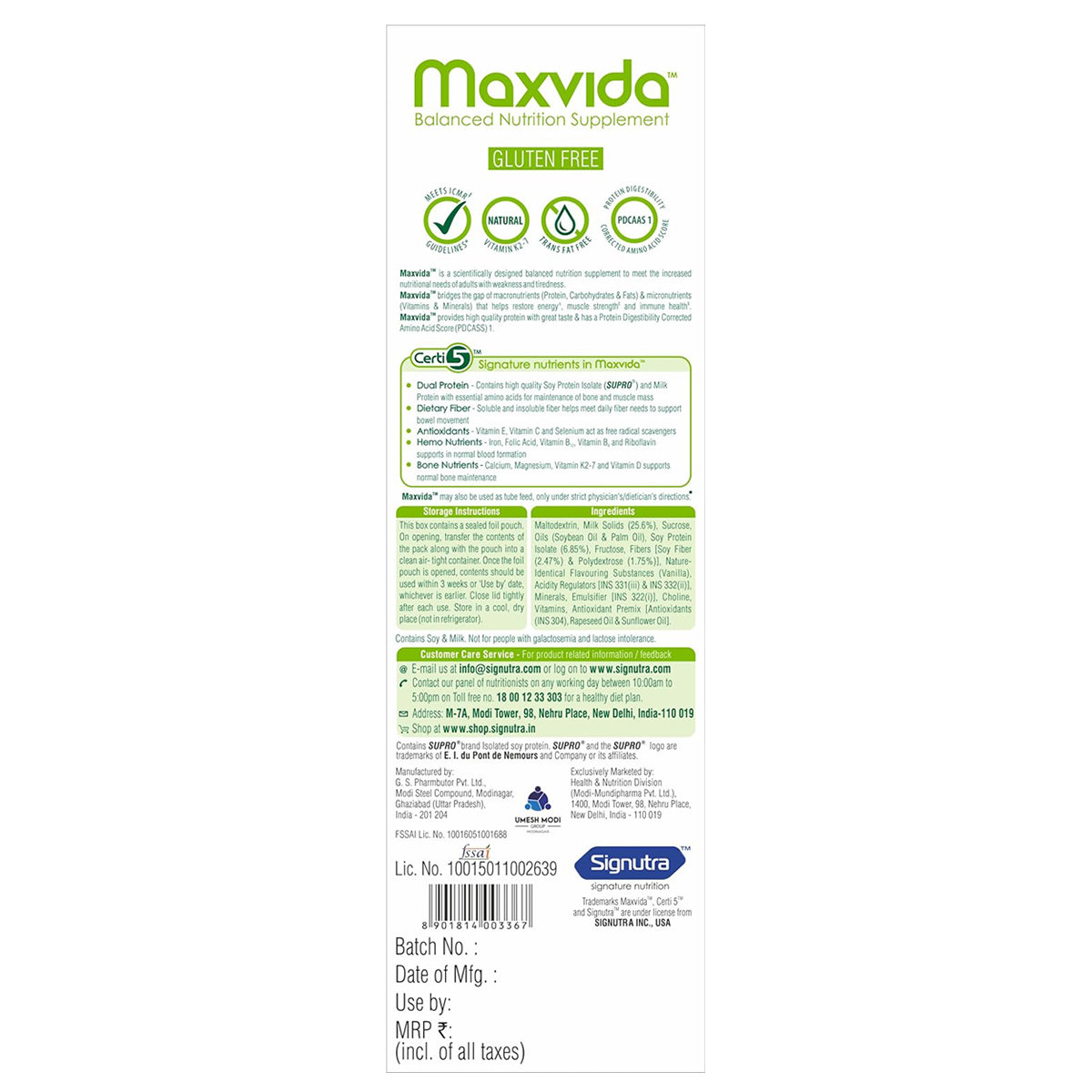 Maxvida Vanilla Flavour Powder, 500 gm, Pack of 1 Maxvida Vanilla Flavour Powder, 500 gm, Pack of 1