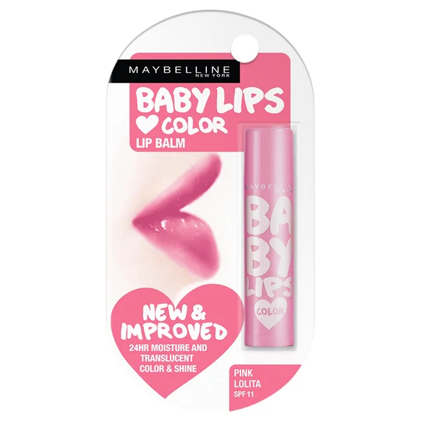 Maybelline New York Baby Lips Lip Balm, Pink Lolita, 4g, Pack of 1