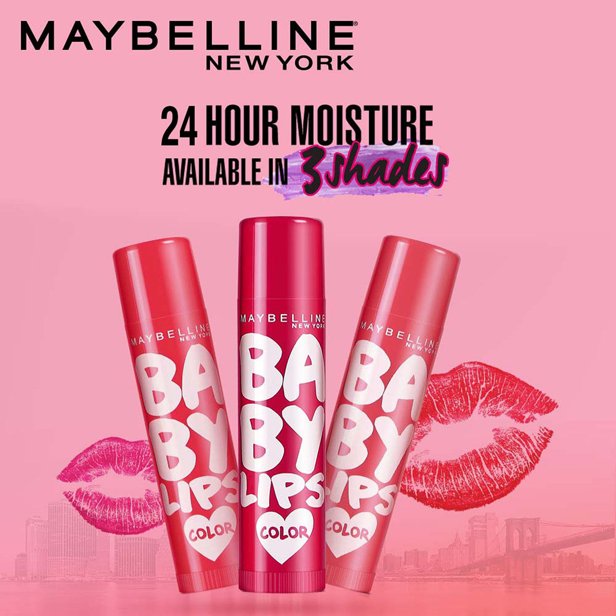 Maybelline New York Baby Lips Lip Balm, Pink Lolita, 4g, Pack of 1 Maybelline New York Baby Lips Lip Balm, Pink Lolita, 4g, Pack of 1