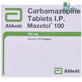 MAZETOL 100MG TABLET, Pack of 10 TABLETS