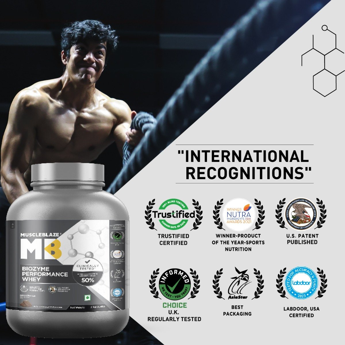 MuscleBlaze Biozyme Performance Whey Protein Rich Chocolate Flavour Powder, 2 kg, Pack of 1 MuscleBlaze Biozyme Performance Whey Protein Rich Chocolate Flavour Powder, 2 kg, Pack of 1