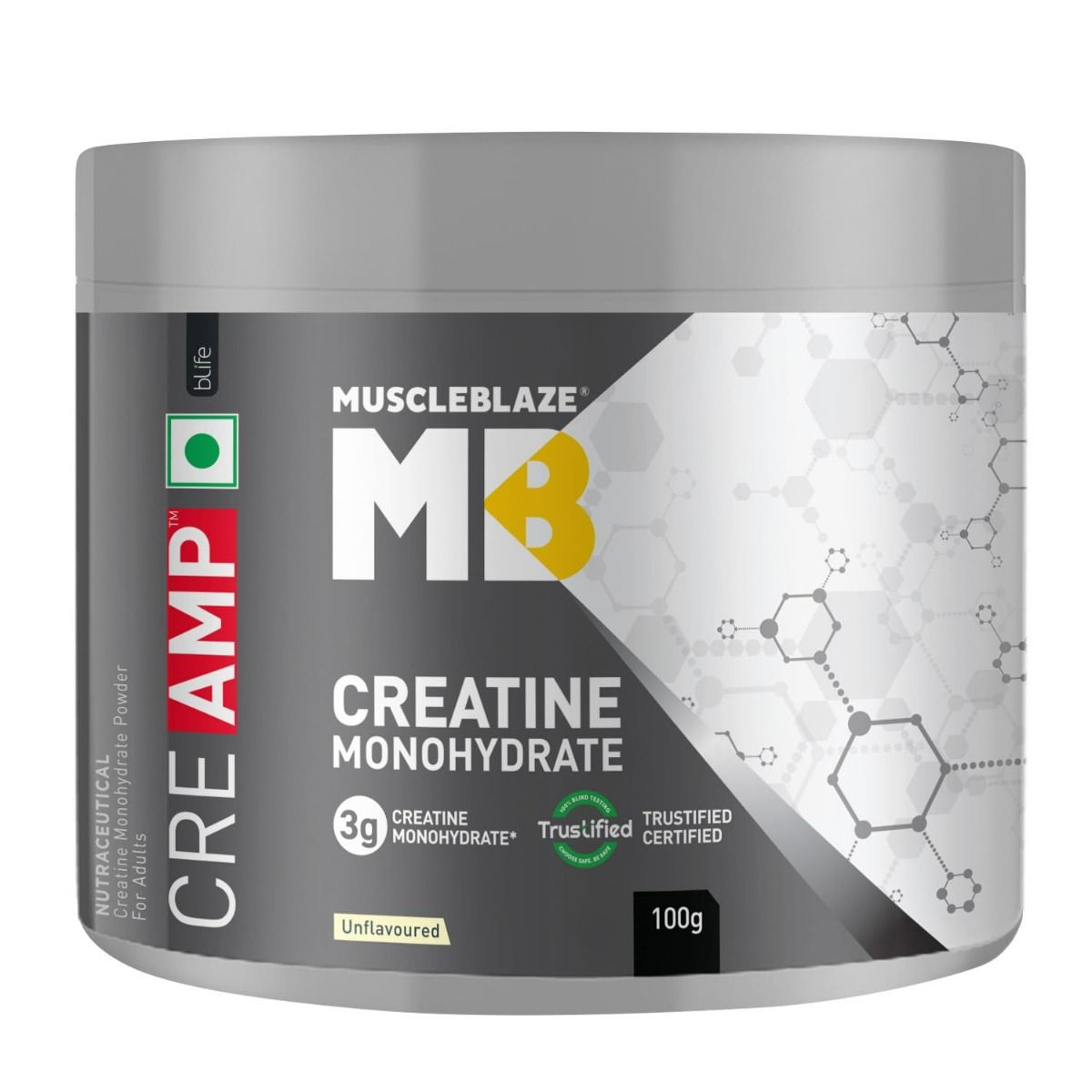 Buy MuscleBlaze Creatine Monohydrate Powder, 100 gm Online