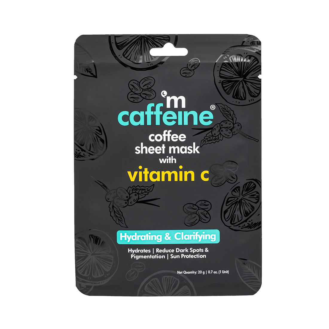 Mcaffeine Coffee Sheet Mask with Vitamin C, 20 gm Price, Uses, Side