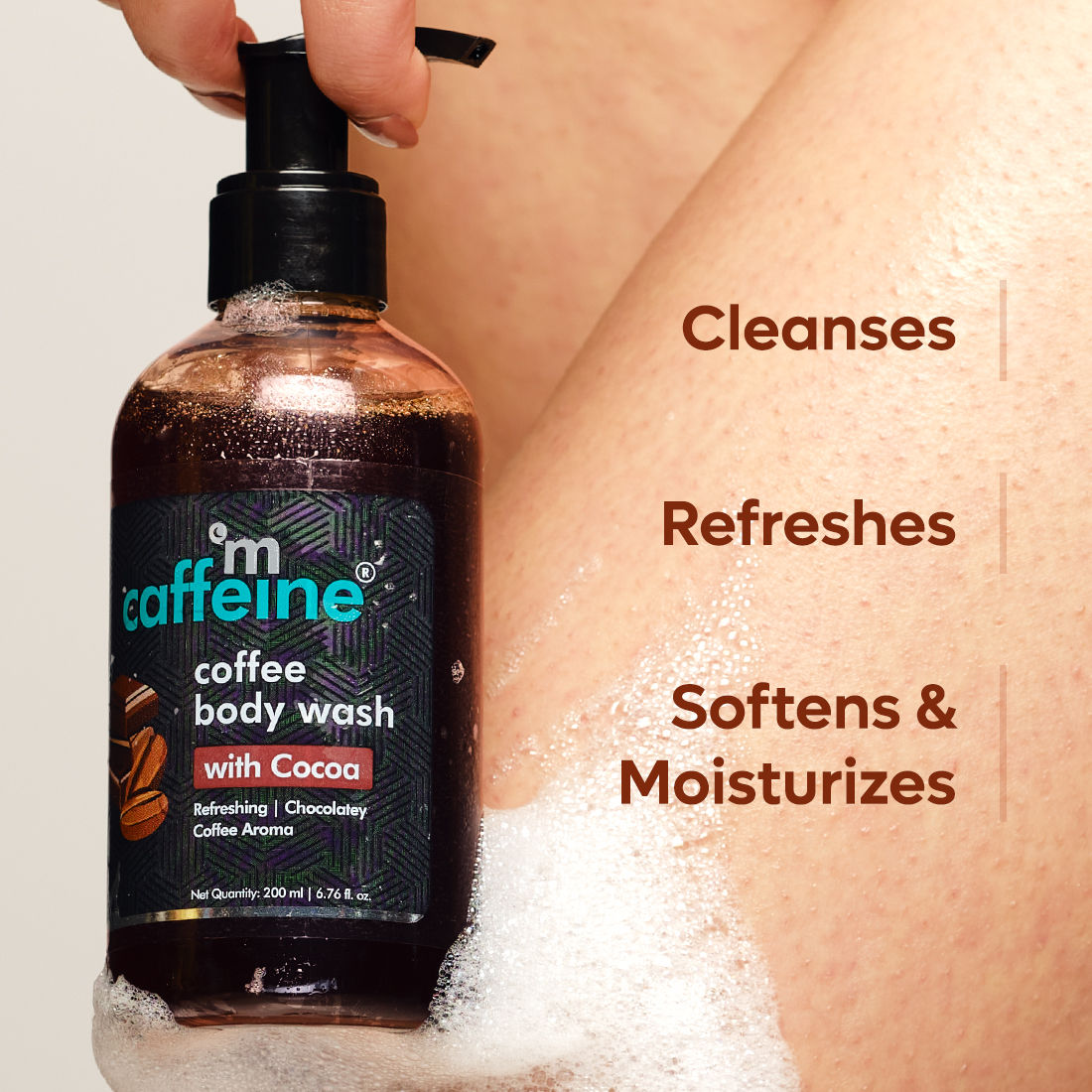 Mcaffeine Coffee Body Wash with Cocoa, 200 ml Price, Uses, Side Effects