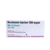 ME-12 Forte 1500 mcg Injection 1 ml, Pack of 1 Injection