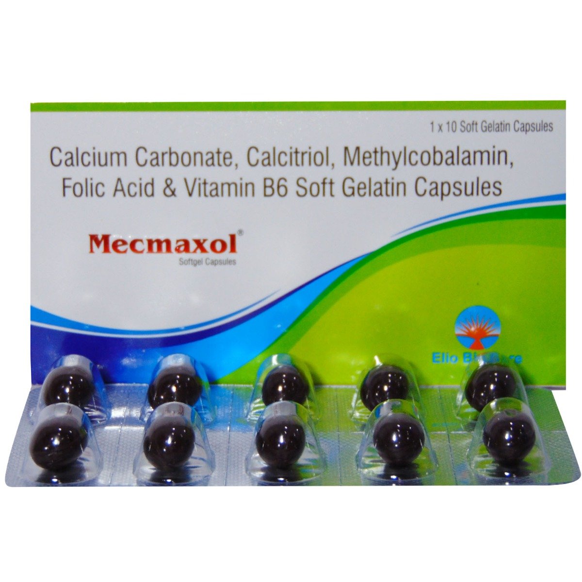 Mecmaxol Softgel Capsule 10's, Pack of 10 CapsuleS Mecmaxol Softgel Capsule 10's, Pack of 10 CapsuleS