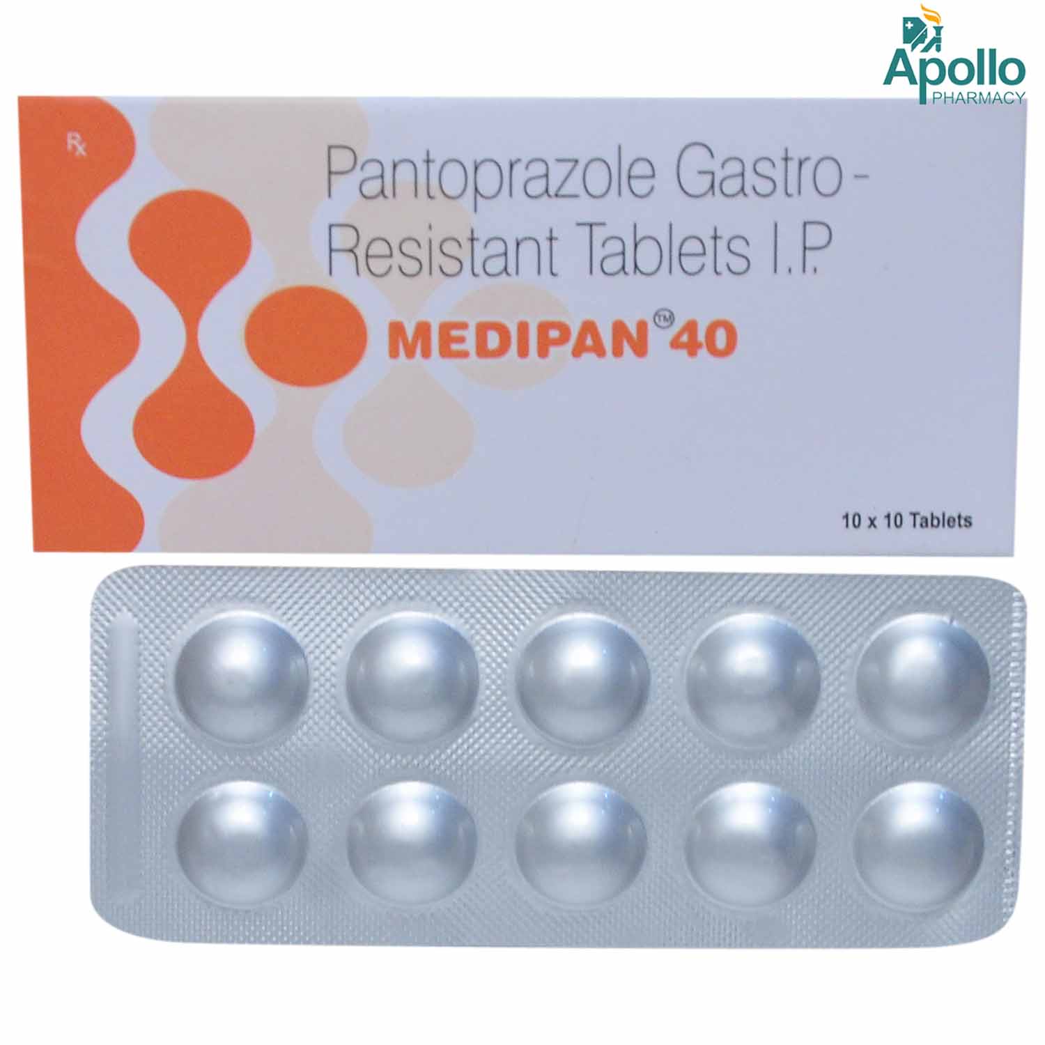 Medipan 40 Tablet 10's, Pack of 10 TABLETS Medipan 40 Tablet 10's, Pack of 10 TABLETS