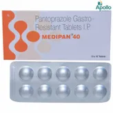 Medipan 40 Tablet 10's, Pack of 10 TABLETS