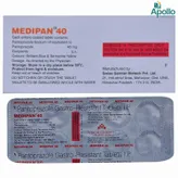 Medipan 40 Tablet 10's, Pack of 10 TABLETS