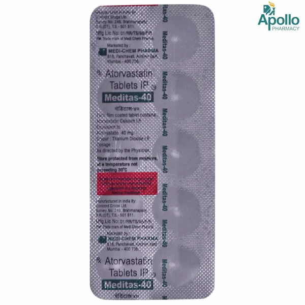 Meditas 40 mg Tablet 10's