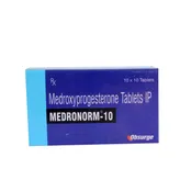 Medronorm 10 Tablet 10's, Pack of 10 TABLETS