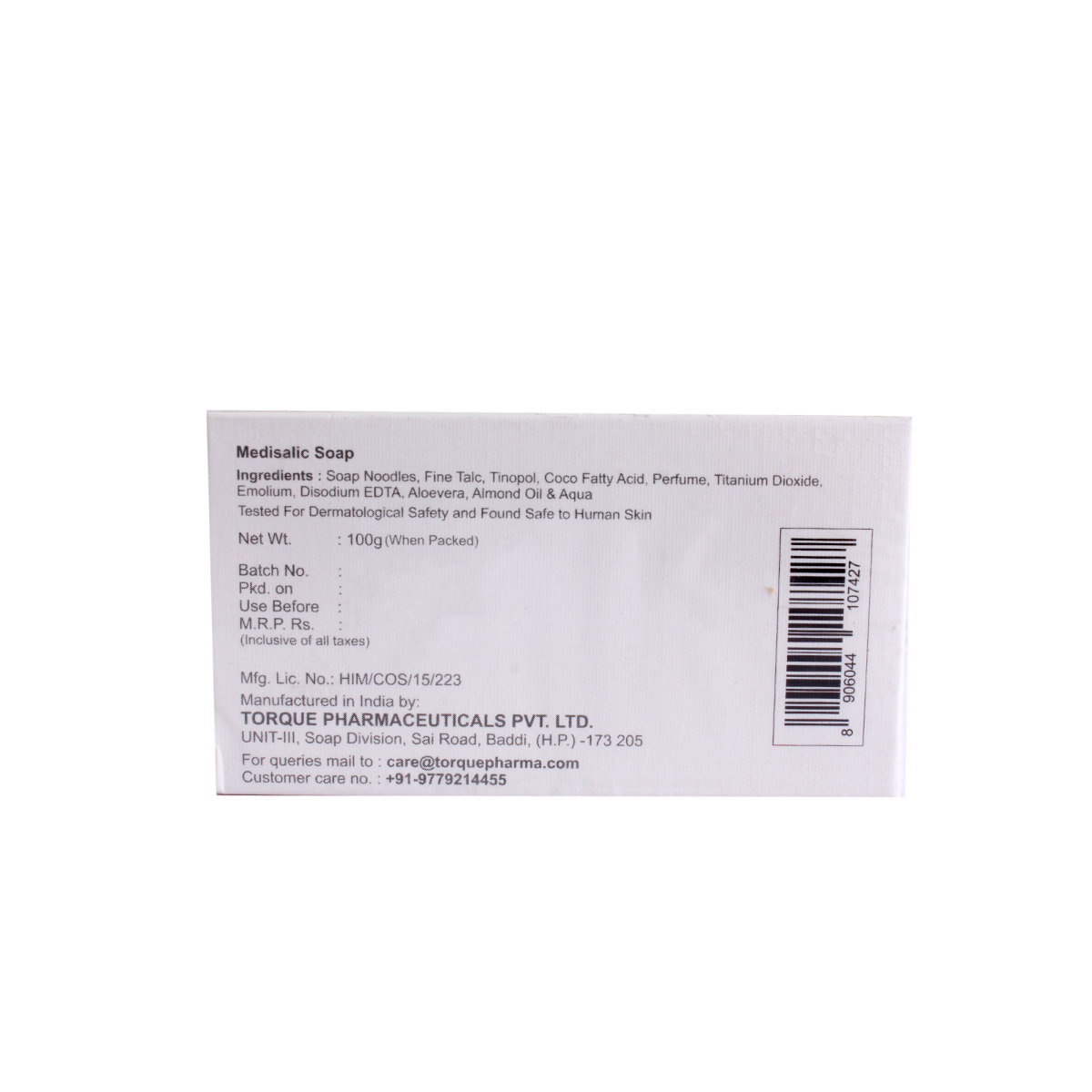 Medisalic Soap 100 gm, Pack of 1 Medisalic Soap 100 gm, Pack of 1