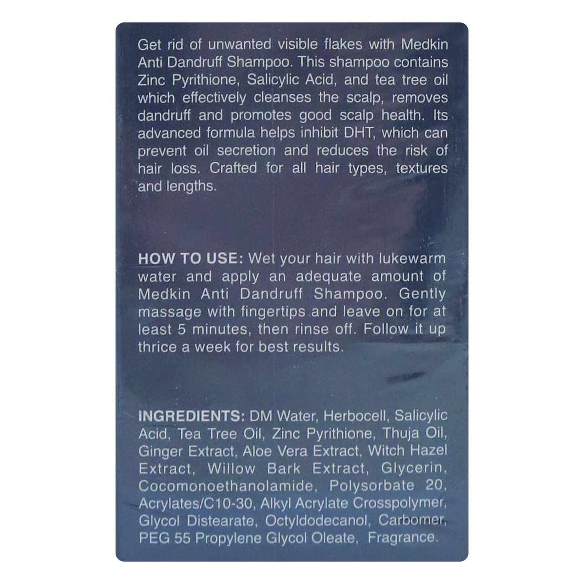 Medkin AD Anti-Dandruff Shampoo 200 ml, Pack of 1 Medkin AD Anti-Dandruff Shampoo 200 ml, Pack of 1