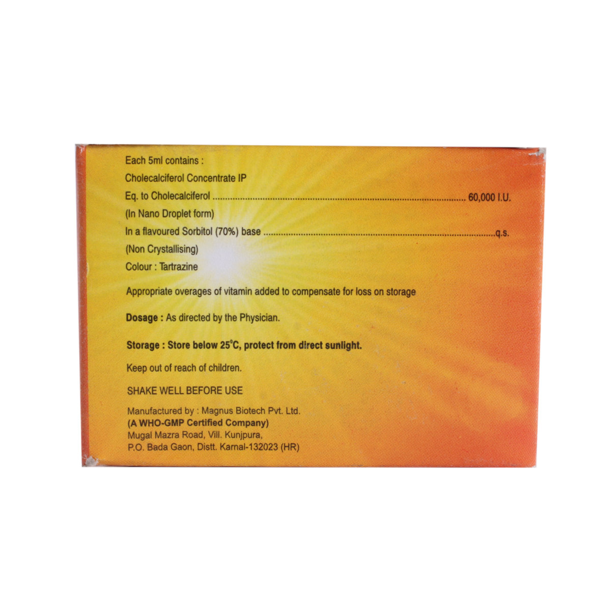 Medbone Nano Shot 60K Oral Soltion 5 ml, Pack of 1 Medbone Nano Shot 60K Oral Soltion 5 ml, Pack of 1