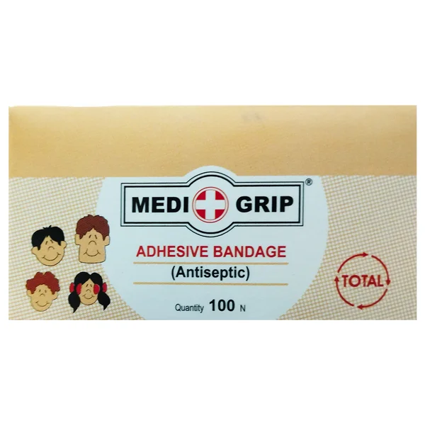 Precision Medigrip Round Antseptic Adhesive Bandage, 100 Count, Pack of 100