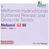 Mefomin-GZ 80 Tablet 15's, Pack of 15 TABLETS