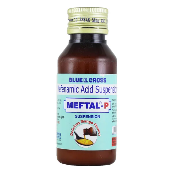 Meftal-P Delicious Mango Flavour Suspension 100 ml, Pack of 1 Oral Suspension