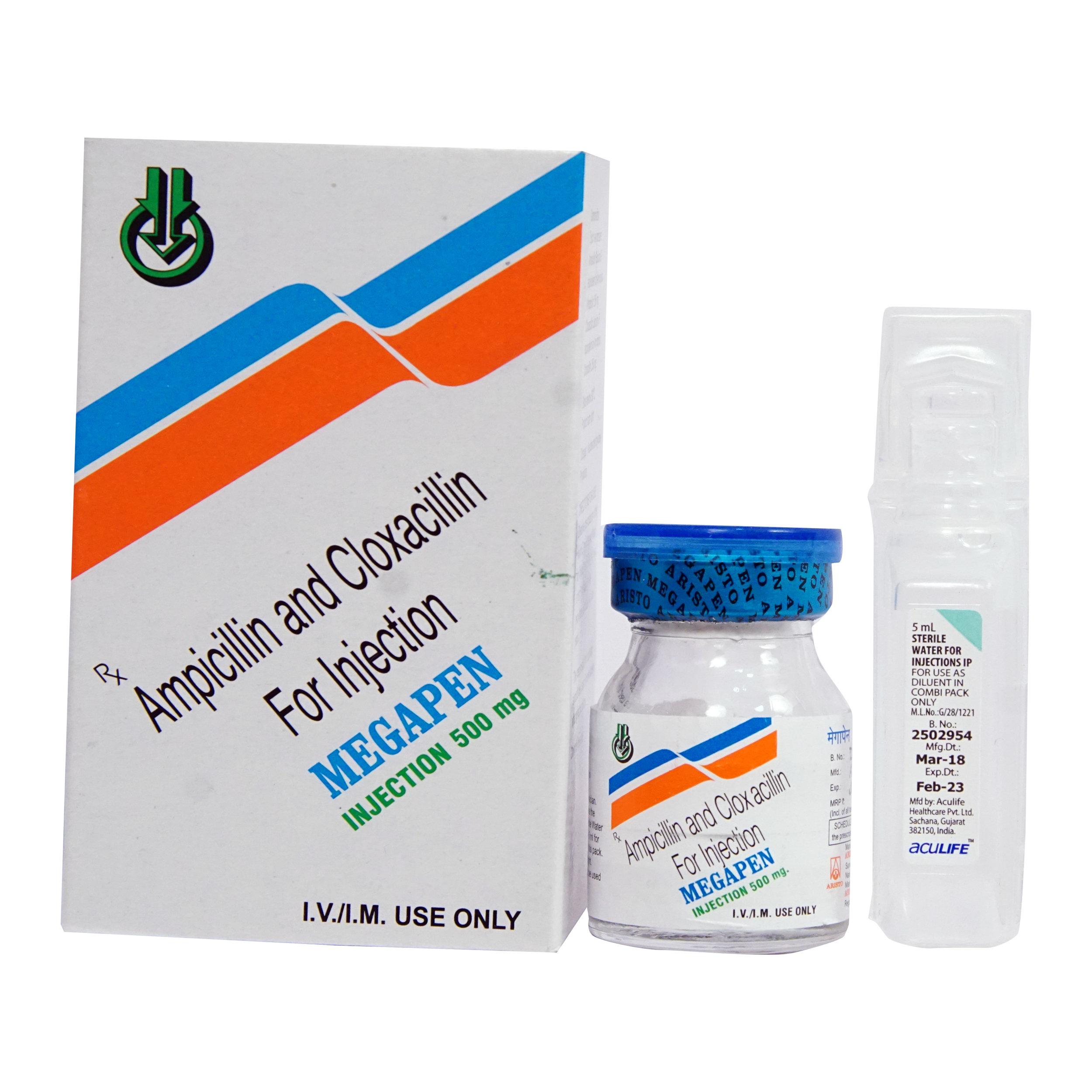 Megapen 500 mg Injection 1's, Pack of 1 INJECTION Megapen 500 mg Injection 1's, Pack of 1 INJECTION